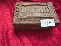 ANTIQUE CARVED INDIAN BOX