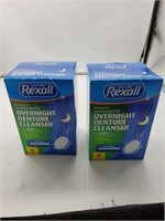 2 rexall overnight denture cleansers