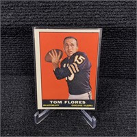 1961 Topps Tom Flores Football Card