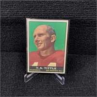 1961 Topps Y. A. Tittle Football Card