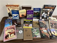 Large lot of horse related books