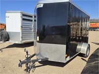 Hallmark single axle trailer 12'x6' ramp door 5