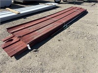10 sheets of red Morton building steel