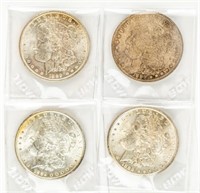Coin (4) 1889-P Morgan Silver Dollars-Ch Unc