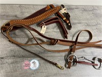 New custom lot of leather straps and reins