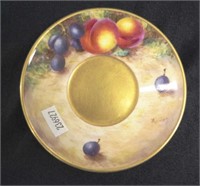 Royal Worcester signed painted fruit dish