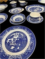 Service for (12) Blue Willow Ware Royal China 93