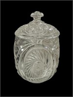 10 “ Heavy Crystal Biscuit Jar