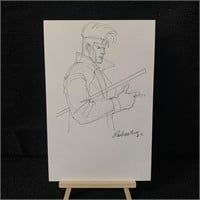 Joe Rubenstein Signed Gambit  Original Sketch