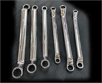 (6) Pc Craftsman Full Polish Deep Offset Wrenches