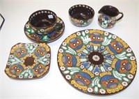 Thoune Pottery Switzerland coffee set