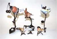 Six Royal Worcester bird models