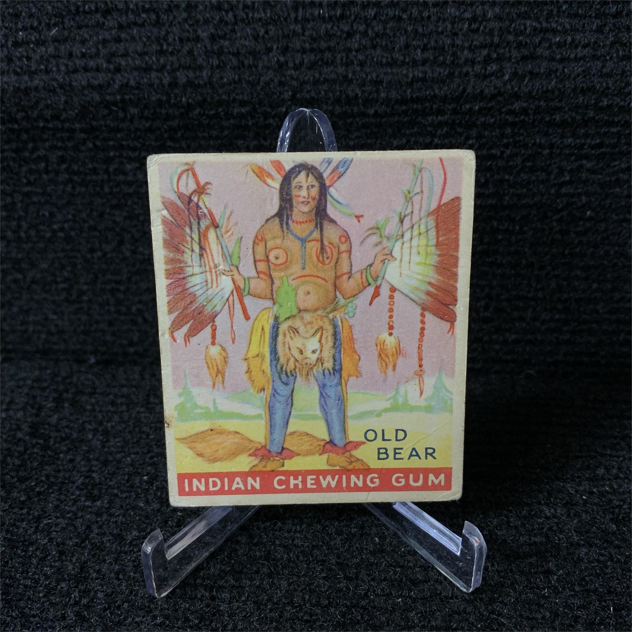 1933 Old Bear Indian Gum Card