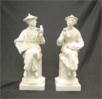 Two Royal Worcester Parian ware figurines