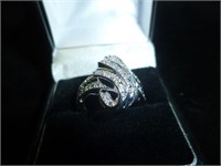 Sterling Silver Lady's Cocktail Ring - NIB