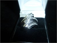 Sterling Silver Lady's Cocktail Ring - NIB