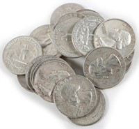 (20) Washington 90% Silver Quarters