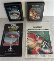 ATARI VIDEO GAMES BERZERK and SPACE INVADERS