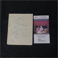 Pro Boxer Max Baer Sig, JSA