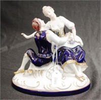Royal Dux ceramic Courting Couple figure