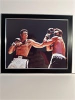 8x10 Mohammad Ali color framed autographed COA