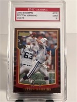 2000 Bowman NFL Peyton Manning graded card