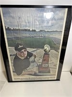 Vintage Purdue University Football coach Joe