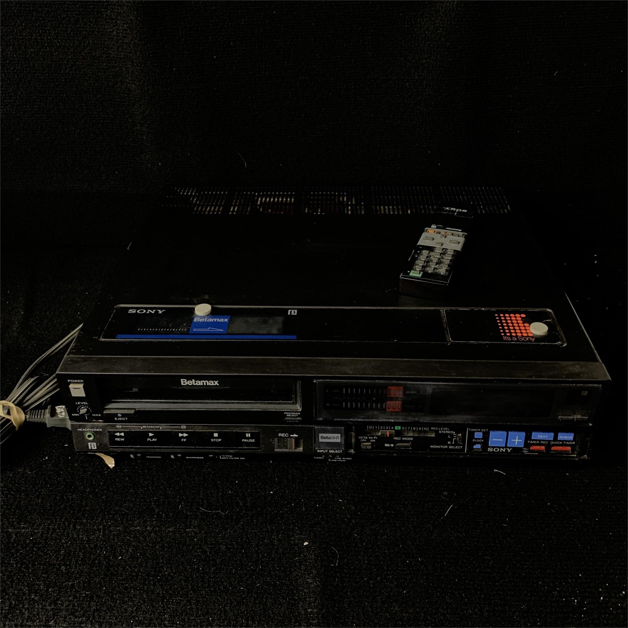 Vintage Sony Betamax Player