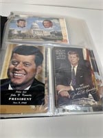 Large binder of Vintage postcards all JFK Kennedy