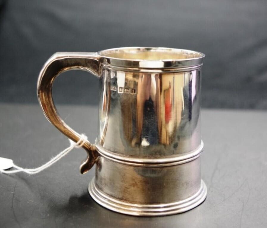 Edward VII sterling silver mug