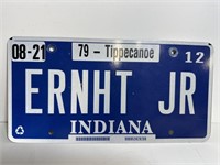 Real Indiana license plate Dale Earnhardt Jr tags