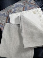 New With Tag Fringed Napkin Set & Table Runner