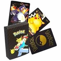 NEW! Pokemon Cards Black & Gold Colour 55Cards In