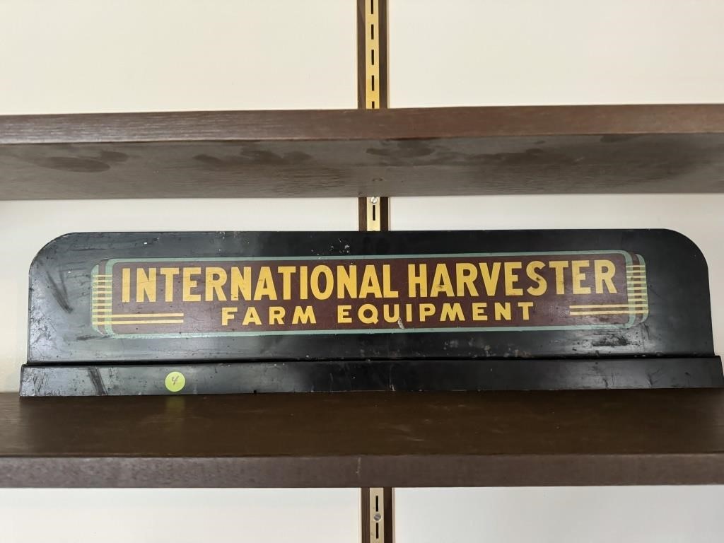 INTERNATIONAL HARVESTER DOUBLE SIDE SIGN