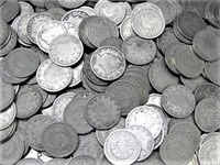 (100) V Nickels Mixed Dates and Grades