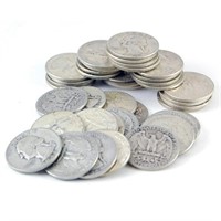 (50) Washington Quarter Dollars -90% Silver