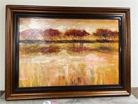 Beautiful Art Print with red trees