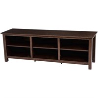 Rockpoint Argus 70 Wood TV Stand  Brown