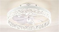 $167 Zmishibo 15.7 Inch Ceiling Fan Light White