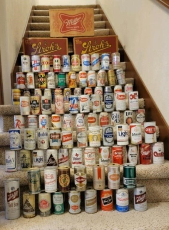 114 Beer Can Collection: Falstaff, Cincinnati Reds
