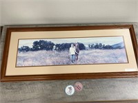 Steve Hanks framed print a girl with her horse
