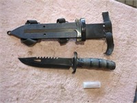 Survivor knife- 11" fixed blade -compass &