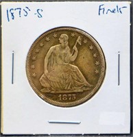 1875S seated liberty half dollar