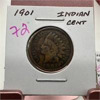 1901 INDIAN HEAD PENNY CENT