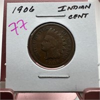 1906 INDIAN HEAD PENNY CENT