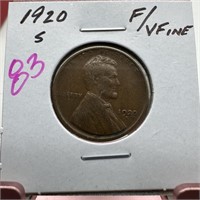 1920-S WHEAT PENNY CENT