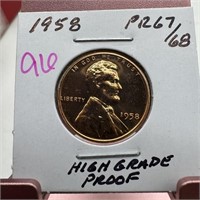 1958 PROOF WHEAT PENNY CENT