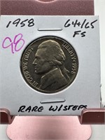 1958 JEFFERSON NICKEL HIGH GRADE