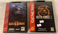 SEGA GENESIS MORTAL KOMBAT II AND 3 GAMES