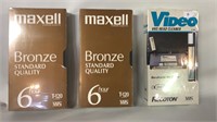 TWO MAXELL VHS VIDEO CASSSTTE UN-OPENED TAPES AND